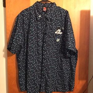 Blue floral Mickey Unlimited Woman blouse